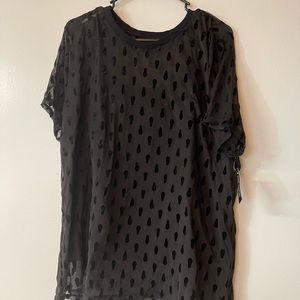 Hot topic sheer coffin top